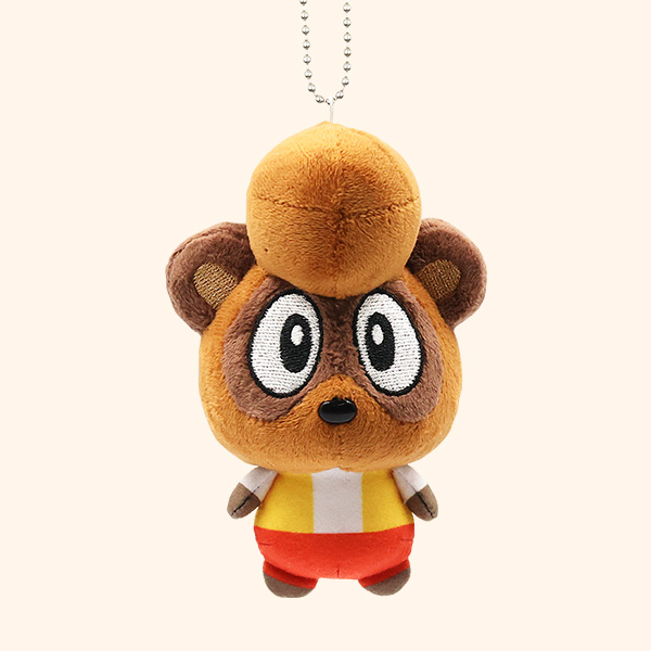 ミニぬいぐるみ『たぬきバケル』正面写真